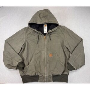 Vintage Carhartt Jacket Olive green Made In USA Size Large RN# 14806 Y2K